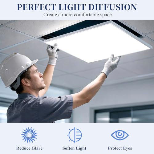 4Pcs Light Diffuser Sheet, LED Light Diffuser Board, LED Diffuser Film, Adhesive Diffuser Panel Stickers for Soften Ceiling Light LED Downlight Spotlight Led Flash Strobe Light(11.8x11.8'')
