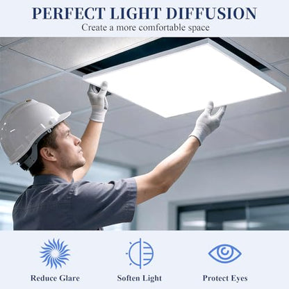 4Pcs Light Diffuser Sheet, LED Light Diffuser Board, LED Diffuser Film, Adhesive Diffuser Panel Stickers for Soften Ceiling Light LED Downlight Spotlight Led Flash Strobe Light(11.8x11.8'')