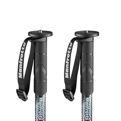 Manfrotto Element MII MMELMIIA5BK, Lightweight 5-Section Aluminium Travel Camera Monopod, with Wrist Strap, Rubber Grip, Twist Locks, Load up 15kg, for Compact Cameras, Mirrorless, DSLR, Black - style: 5 Sections Alu Monop