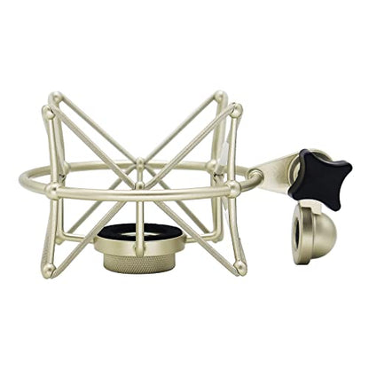 TLM 103 Shock Mount - Microphone Mount Compatible for Neumann TLM 103 M147 Condenser Mic by SUUNTOK,Silver - style: Champagne Compatible with TLM 103