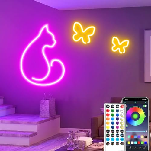 32.8ft LED Neon Lights with Remote and APP Control, IP65 Waterproof Flexible Neon Strip Lights 24V RGB LED Rope Lights for Bedroom,Living Room,DIY Decoration（with Snap &Screws） - size: 32.8FT