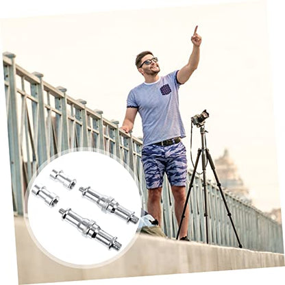 Tripod Screw Adapter 1/4 to 3/8 Converter Quick Release Light Stand Screw 4-Piece Set for Camera Monopod and Flash Stands