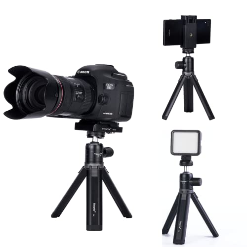 Camera Tripod Mini Ball Head with Cold Shoe Mount,360° Panoramic Aluminum Alloy Ball Head Mount with 1/4" Screw for DSLR Camera,Cell Phone,Monitor,LED Video Light,Microphone