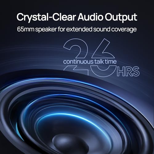 Yealink Bluetooth Speakerphone SP96 with Dongle Support Daisy-Chain 26H Talk Time Teams Certified 65mm Conference Speaker and 6 Microphones Array LCD Screen Smart AI Noise-Canceling - color: SP96 + Bluetooth USB Dongle, size: Teams Certified
