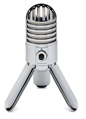Samson Meteor Mic USB Condenser Podcasting Podcast Recording Desktop Microphone - color: Chrome