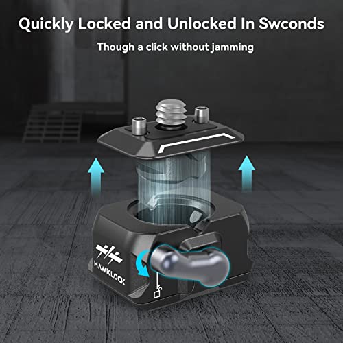 SMALLRIG Quick Release Plate Drop-in HawkLock mini Quick Release Camera Mount Adapter with 1/4" Screw, for Camera Clamp, Super Clamp, Ball Head, Tripod, Magic Arm, Stabilizer, Field Monitor - 3513C - style: Basic QR System