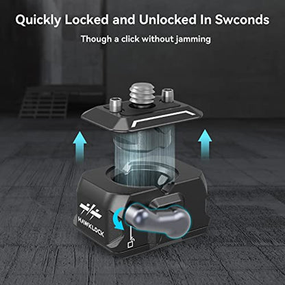 SMALLRIG Quick Release Plate Drop-in HawkLock mini Quick Release Camera Mount Adapter with 1/4" Screw, for Camera Clamp, Super Clamp, Ball Head, Tripod, Magic Arm, Stabilizer, Field Monitor - 3513C - style: Basic QR System