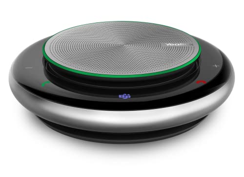 Yealink Bluetooth Speakerphone USB Speakers with Microphone Teams Certified CP900 Wireless Enhanced Noise Reduction Algorithm Home Office 360° Voice Pickup (Package Without dongle) - color: CP900, size: Teams Certified