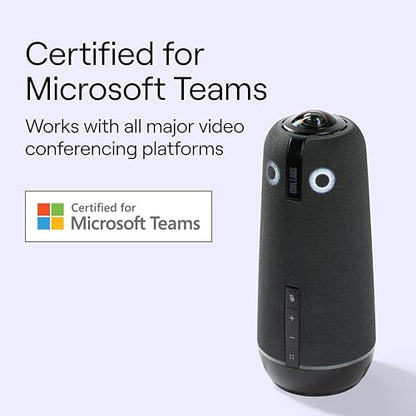 Owl Labs Meeting 4+ Premium Pack - 360 Degree, 4K Smart Video Conference Camera, Microphone, and Speaker (Includes Accessories and Warranty)