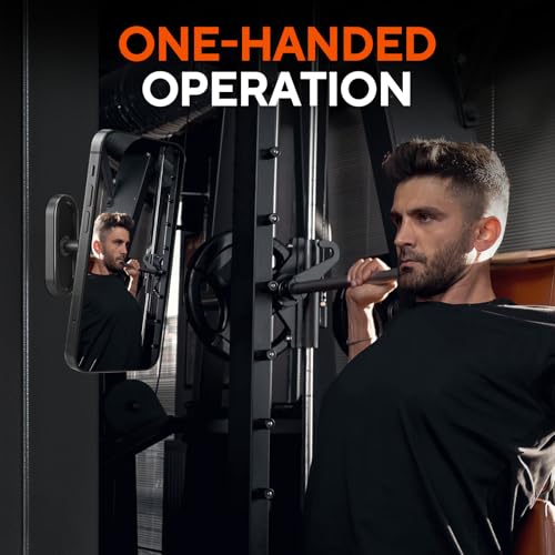 Gym Magnetic Phone Holder for Workout Recording | Gym Phone Holder Magnet Mount with Strong Magnet Base, Compatible with MagSafe iPhone 17-12 - size: B- Round Phone Holder