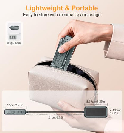 Gritin 2026 Gen 2 Book Light for Reading- 30 Eye Caring Full Spectrum LED | 5 Colors & 5 Brightness, Adjustable Wide/Narrow Beam, Upgrade 1500mAh Long-Lasting Rechargeable Clip on Light-Sea Blue - color: Sea Blue