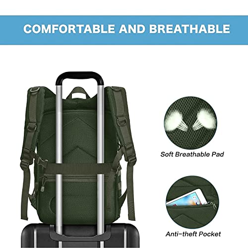 MOSISO Camera Backpack, DSLR/SLR/Mirrorless Tactical Camera Bag Case with Laptop Compartment Compatible with Canon/Nikon/Sony, Army Green - color: Army Green