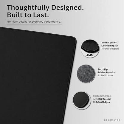 Dragon XL Gaming Mouse Pad (31.5x11.8) Waterproof 4mm Smooth Desk Mat