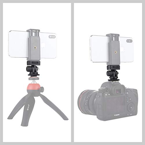 2 Pack Field Monitor Holder Quick Release Universal 1/4'' Screw Hot Shoe Mount Flash Bracket Cold Shoe Tilt 180 Degree Adjustable for Fill Light Video Shooting Tripod PTZ Live Microphone