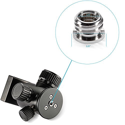 Neewer® 15 Pieces 1/4" 3/8" Metal Threaded Screw Converter Adapter for DSLR Camera,Tripod,Shoulder Rig,Light Stand,Camera Cage - style: HW-10