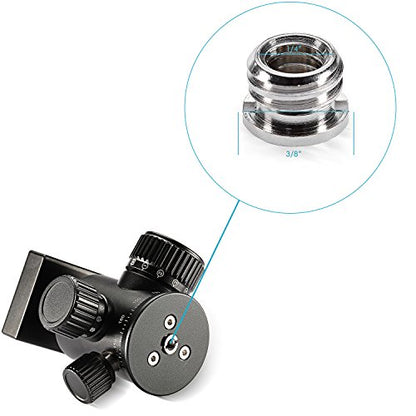 Neewer® 15 Pieces 1/4" 3/8" Metal Threaded Screw Converter Adapter for DSLR Camera,Tripod,Shoulder Rig,Light Stand,Camera Cage - style: HW-10
