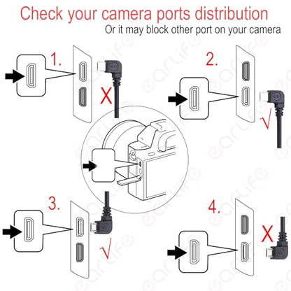 RS Multi-Camera Control Cable(USB-C to Micro), Right Angle, for DJI RS4 Pro RS4 RS3 Pro RS3 Mini RSC2 RS2 Gimbal Stabilizer, for SONY a7m2 a9 for CANON 5d4 5dsr NIKON Panasonic Fujifilm Camera - size: DOWN