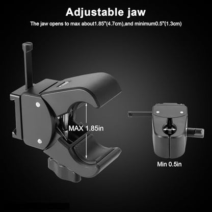 FOMITO VK-08 V-Mount FemaleSmall Crab Clamp (Plastic Version), Quick Release, Adjustable Jaw, Compatible with Most V-Mount Batteries - color: Black, size: VK-08