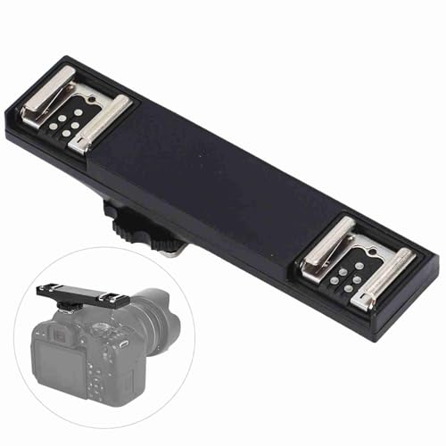 Hot Shoe Splitter, Hot Shoe Extension Bar Mount Cold Shoe Extension Bracket Bracket DSLR Camera Camcorder DV (for )