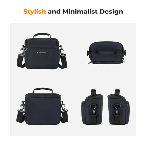 K&F CONCEPT Camera Sling Bag Small Crossbody Camera Case DSLR/SLR/Cute Compact Shoulder Photography Bags for Photographers - color: 04-deep Blue