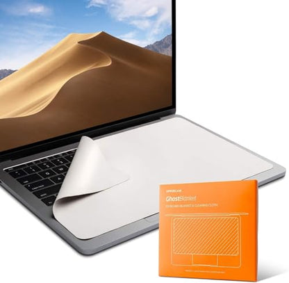 UPPERCASE GhostBlanket Screen Keyboard Imprint Protection Microfiber Liner and Cleaning Cloth 15" Compatible with MacBook Pro 16" - size: 16" MacBooks