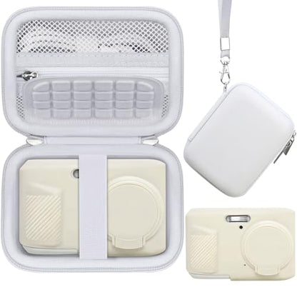 Case for Kodak PIXPRO FZ45 Digital Camera (Hard Case + Soft Silicone Cover) | Kodak PIXPRO FZ45 Digital Camera Hard Carrying Case and Soft Silicone Protective Case with Removable Lens Cover, White - color: White