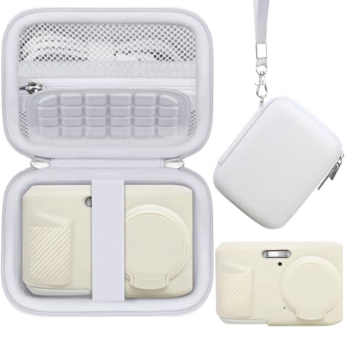 Case for Kodak PIXPRO FZ45 Digital Camera (Hard Case + Soft Silicone Cover) | Kodak PIXPRO FZ45 Digital Camera Hard Carrying Case and Soft Silicone Protective Case with Removable Lens Cover, White - color: White