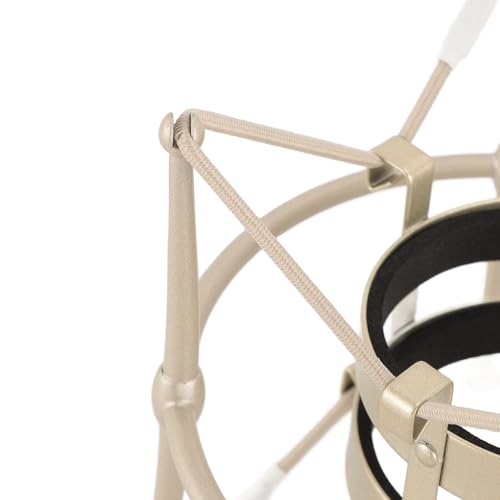 Tangxi 60MM Microphones Shock Mount, Gold, High Isolation, Anti Vibration, Spider Shockmount Stand for Microphones up to 60MM Diameter - color: Gold