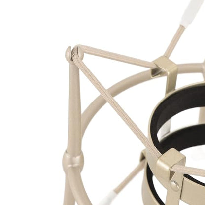 Tangxi 60MM Microphones Shock Mount, Gold, High Isolation, Anti Vibration, Spider Shockmount Stand for Microphones up to 60MM Diameter - color: Gold