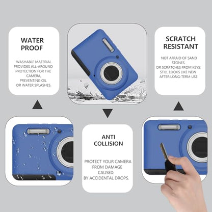 Case for Kodak PIXPRO FZ55 Case, Soft Silicone for Kodak PIXPRO FZ55 - Anti-Scratch Slim Fit Lightweight Protective - Blue - color: Blue