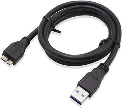 Micro USB 3.0 Cable, 1.5ft External Hard Drive Cable USB A to Micro B Compatible with Samsung Galaxy S5, Note 3, Note Pro 12.2, WD Western Digital, Toshiba, Seagate Hard Drives - size: 1.5 FT - USB A to Micro B