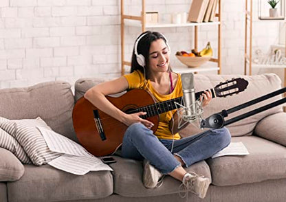 SUUNTOK Microphone Shock Mount Anti-Vibration Mic Holder Spider Recording Mic Shockmount Stand Compatible with Neumann U87 Ai, U89 i and TLM 67 (Champagne) - style: Champagne Compatible with U87 Ai