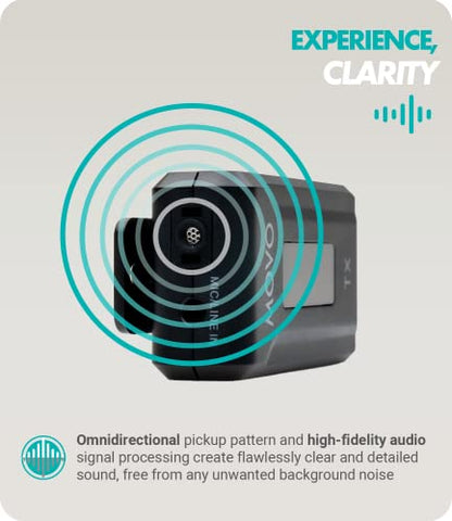 Movo WMX-2 Wireless Camera Microphone with Charging Case - Lavalier Mic for DSLR Cameras, Vlogging, Content Creation, Filmmaking - style: 1 Transmitter
