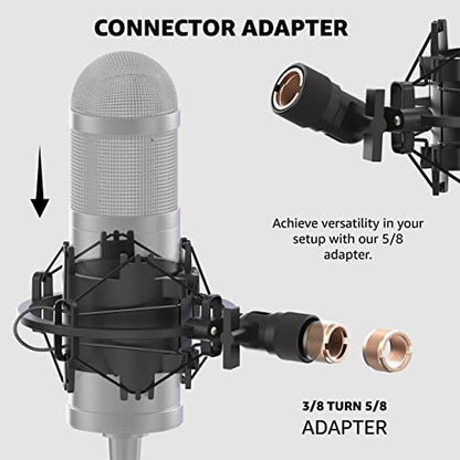 IXTECH Microphone Shock Mount - Noise Isolation, Anti Vibration for 48-51mm Condenser Mic