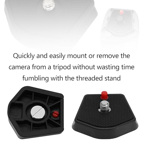 2Pcs 785PL Quick Release Plate 1/4inch Screw Compatible with Manfrotto Modo 715B 715SHB 718B 718SHB 7321YB 785B 785SHB Models for Universal Tripod SLR Camera