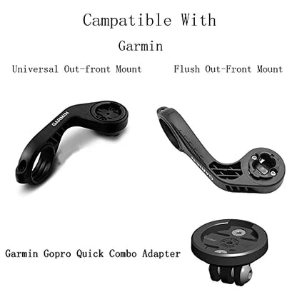 Cestbon Out-Front Mount for Garmin Edge Compatible with Camera or Headlight Quick Release Combo Extended Adapter - color: quick release adapter