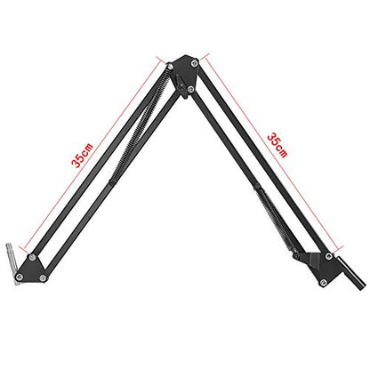 Desk Clamp Mount Suspension Boom Scissor Arm Tripod Stand Holder Compatible with Logitech C920 C925e C922 C930 StreamCam C615; Brio 4K,MX brio 4K, Brio 500 webcams