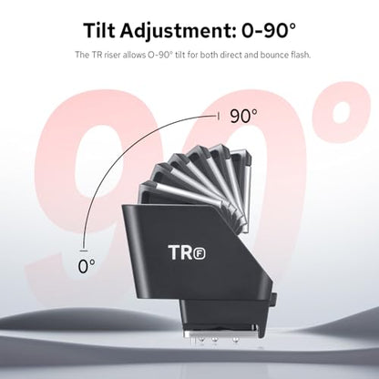 Godox TR-F TTL Hot Shoe Riser for Fujifilm, with 6 Adjustment Levels (0-90°) TTL Function HotShoe Extender Mount Adapter for Godox TTL Mini Flash iT20 iT30Pro