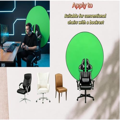 Portable 57 Inch Matte Green Screen with Adjustable Stand, Wrinkle-Proof Chroma Key Backdrop for Live Stream, Zoom Calls, Video Shooting & Gaming