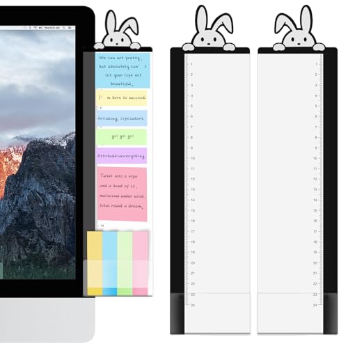 Office Desk Accessories 2pcs Multifunction Computer Monitor Memo Board - Transparent Computer Side Panel Memo Creative Monitor Side Panel Suitable for Office Home Desktop (Monitor Memo Board 9) - color: Monitor Memo Board 9