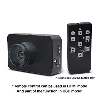 MOKOSE 12MP HDMI Camera 1080P USB HD Streaming Webcam, Recording 4K@30FPS Industry C/CS-Mount Camera with 3.2mm No Distortion Manual Lens