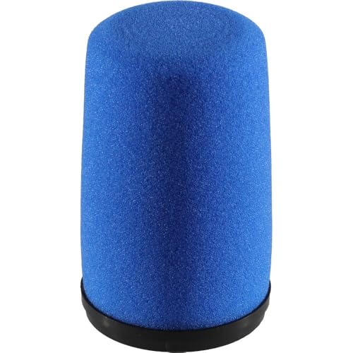AURAY High-Density Foam Replacement Windscreen Compatible with Shure SM7 Microphones – Blue, Reduces Plosives & Breath Noise w/Snap-On Design – Perfect for Studio Recording, Broadcasting, Podcasting - color: Blue
