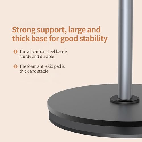 yAyusi Heavy Duty Aluminum Magnetic Overhead Tripod for iPhone, 13.7 in Long Overhead Phone Mount, Flexible Articulating Arm Phone Mount for Desk for Live Streaming, Meeting, Cooking - size: Magnetic