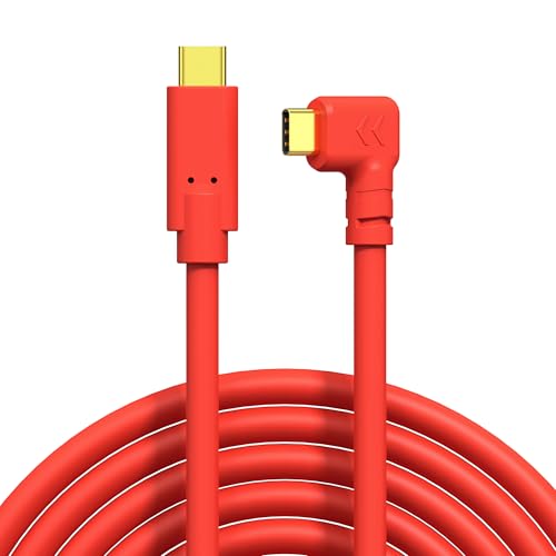 16ft-USB C Camera Transfer Cable, 10Gbps & Live View Cord,Thickened Copper Core,Ideal for Pro Photographers, Photo Enthusiasts & Vloggers - color: Red, size: 16ft