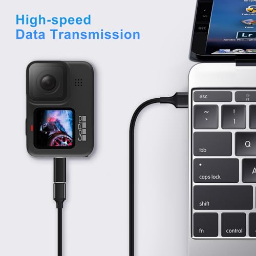 USB C to Mini USB Adapter (2 Pack), USB-C Female to Mini USB Male Adapter, Aluminum Alloy Data Adapter, Compatible with Laptops/Tablets, Flash Drive, MP3 Players, Digital Cameras etc, Black - style: TC-Mini-Black