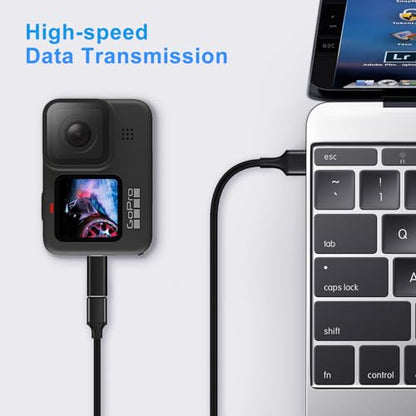 USB C to Mini USB Adapter (2 Pack), USB-C Female to Mini USB Male Adapter, Aluminum Alloy Data Adapter, Compatible with Laptops/Tablets, Flash Drive, MP3 Players, Digital Cameras etc, Black - style: TC-Mini-Black