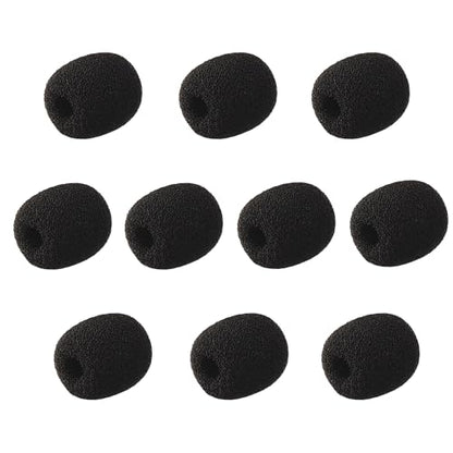 Foam Cover Windscreen Replacement for Countryman B3,DPA, and Point-Source Ear-hook Headset Microphones,5mm Inner Circular,Hole Ear-hook Headset Microphones (10 Pack)