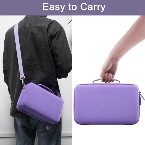 Camera Case Compatible with Canon EOS Rebel T7/T100/R50/R100/R5/R6 V//R6 Mark II DSLR Camera with 18-55mm Lens,Sony,Nikon DSLR Camera Protective Case with Shoulder Strap (Purple Case) - color: Purple Case