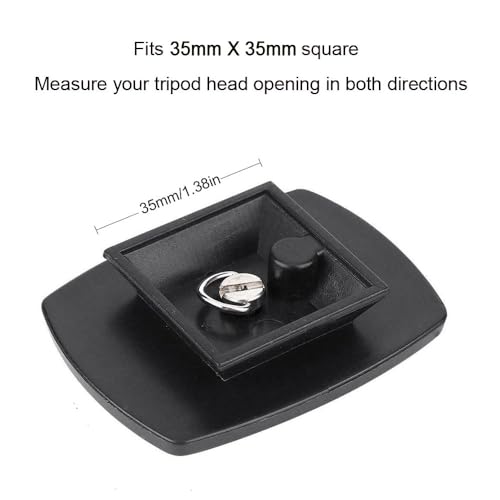 35mm Tripod Quick Release Plate Camera Mount Adapter Replacement for Sunpak 7000TM 7001TM 6400UT 8001UT TG-P60T MX1000 (Pack of 2)