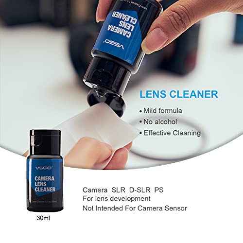 VSGO Professional Lens Cleaning Kit (DKL-15D) - Includes Lens Pen, Air Blower & Cleaning Fluid - Portable Dust Removal for Camera Lenses, Filters, Cell Phones and Electronics